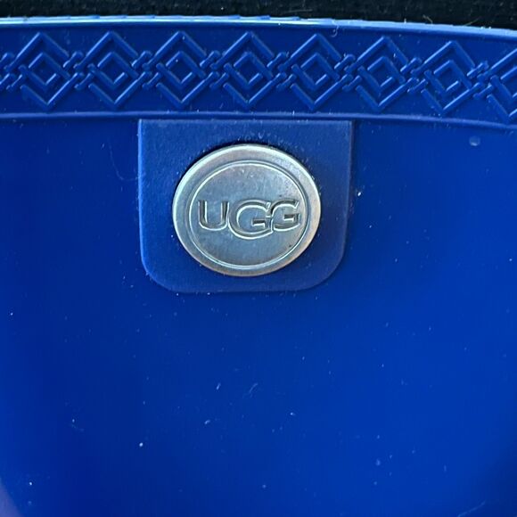 UGG Sienna Matte Blue Rain Boots Women’s 7 – Waterproof Stylish Weather Core - Picture 5 of 12